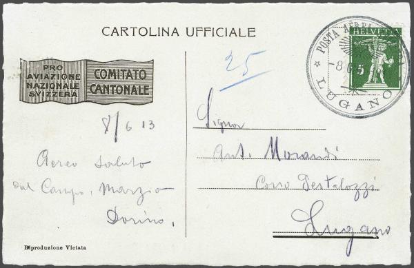Lot 8300 - Switzerland airmail -  Corinphila Auction AG Day 4- Europe & Overseas, Zeppelin-Mail, Die Sammlung Erivan (Part I), Schweiz & Liechtenstein