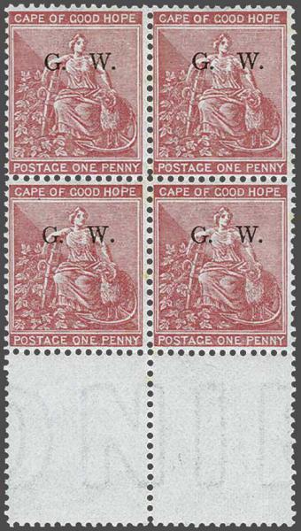 Lot 6062 - brit. colonies griqualand - Corinphila Auction AG Day 3 - Great Britain, British Colonies, Pre-Union South Africa - the Besançon Collection (Part Ii) Lot 6062 - brit. colonies griqualand - Corinphila Auction AG Day 3 - Great Britain, British Colonies, Pre-Union South Africa - the Besançon Collection (Part Ii)