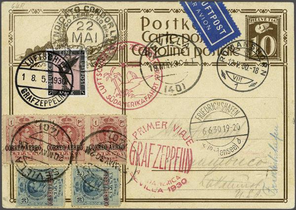 Lot 5202 - Switzerland Switzerland - Corinphila Auction AG Day 4- Europe & Overseas, Zeppelin-Mail, Die Sammlung Erivan (Part I), Schweiz & Liechtenstein Lot 5202 - Switzerland Switzerland - Corinphila Auction AG Day 4- Europe & Overseas, Zeppelin-Mail, Die Sammlung Erivan (Part I), Schweiz & Liechtenstein