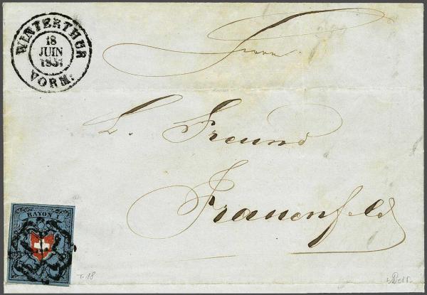 Lot 7344 - Switzerland Rayon I darkblue -  Corinphila Auction AG Day 5- Schweiz - Die Sammlung Erivan (Teil 1), Die Sammlung Jack Luder (Teil 5), Schweiz & Liechtenstein
