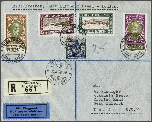 Lot 8327 - Switzerland airmail - Corinphila Auction AG Day 4- Europe & Overseas, Zeppelin-Mail, Die Sammlung Erivan (Part I), Schweiz & Liechtenstein Lot 8327 - Switzerland airmail - Corinphila Auction AG Day 4- Europe & Overseas, Zeppelin-Mail, Die Sammlung Erivan (Part I), Schweiz & Liechtenstein