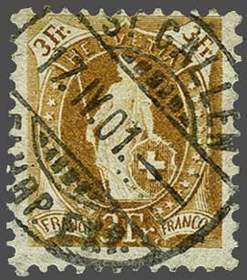 Lot 7516 - Switzerland standing helvetia - Corinphila Auction AG Day 5- Schweiz - Die Sammlung Erivan (Teil 1), Die Sammlung Jack Luder (Teil 5), Schweiz & Liechtenstein Lot 7516 - Switzerland standing helvetia - Corinphila Auction AG Day 5- Schweiz - Die Sammlung Erivan (Teil 1), Die Sammlung Jack Luder (Teil 5), Schweiz & Liechtenstein