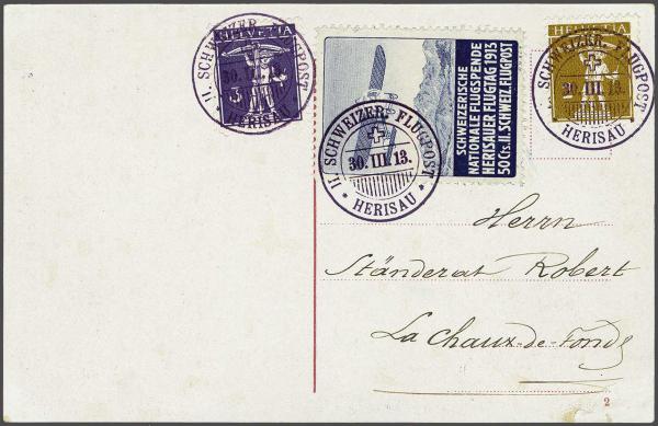 Lot 8290 - Switzerland airmail - Corinphila Auction AG Day 4- Europe & Overseas, Zeppelin-Mail, Die Sammlung Erivan (Part I), Schweiz & Liechtenstein Lot 8290 - Switzerland airmail - Corinphila Auction AG Day 4- Europe & Overseas, Zeppelin-Mail, Die Sammlung Erivan (Part I), Schweiz & Liechtenstein