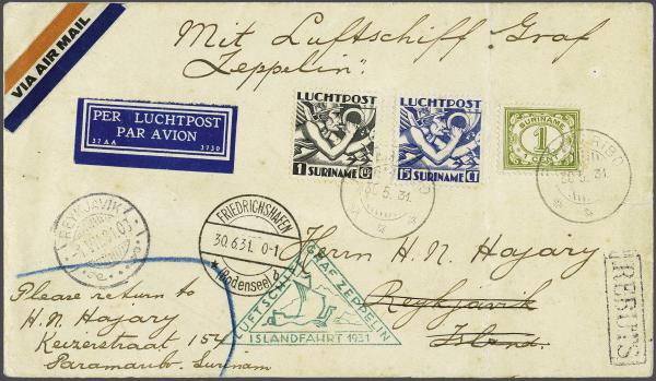 Lot 5187 - Overseas surinam - Corinphila Auction AG Day 4- Europe & Overseas, Zeppelin-Mail, Die Sammlung Erivan (Part I), Schweiz & Liechtenstein Lot 5187 - Overseas surinam - Corinphila Auction AG Day 4- Europe & Overseas, Zeppelin-Mail, Die Sammlung Erivan (Part I), Schweiz & Liechtenstein