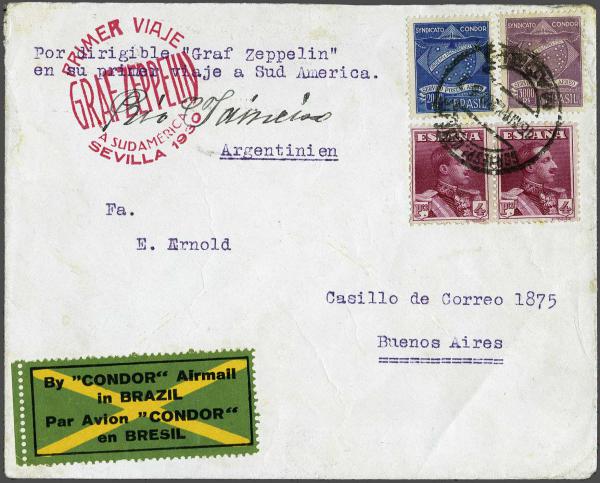 Lot 5055 - europe Spain -  Corinphila Auction AG Day 4- Europe & Overseas, Zeppelin-Mail, Die Sammlung Erivan (Part I), Schweiz & Liechtenstein