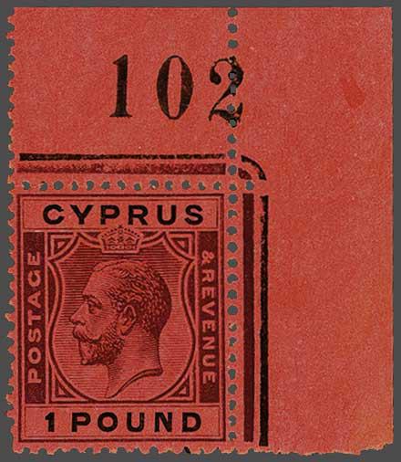Lot 1950 - brit. colonies Cyprus - Corinphila Auction AG Day 3 - Great Britain, British Colonies, Pre-Union South Africa - the Besançon Collection (Part Ii) Lot 1950 - brit. colonies Cyprus - Corinphila Auction AG Day 3 - Great Britain, British Colonies, Pre-Union South Africa - the Besançon Collection (Part Ii)
