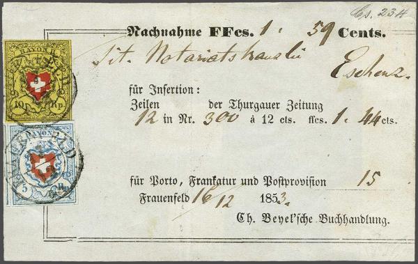 Lot 7376 - Switzerland rayon ii - Corinphila Auction AG Day 5- Schweiz - Die Sammlung Erivan (Teil 1), Die Sammlung Jack Luder (Teil 5), Schweiz & Liechtenstein Lot 7376 - Switzerland rayon ii - Corinphila Auction AG Day 5- Schweiz - Die Sammlung Erivan (Teil 1), Die Sammlung Jack Luder (Teil 5), Schweiz & Liechtenstein