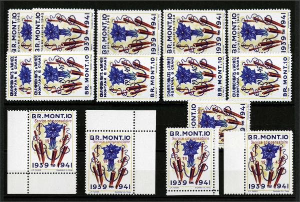 Lot 8193 - Switzerland soldier stamps -  Corinphila Auction AG Day 4- Europe & Overseas, Zeppelin-Mail, Die Sammlung Erivan (Part I), Schweiz & Liechtenstein