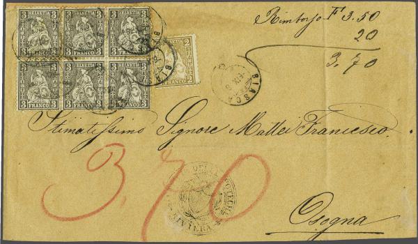Lot 7484 - Switzerland sitting helvetia perf. -  Corinphila Auction AG Day 5- Schweiz - Die Sammlung Erivan (Teil 1), Die Sammlung Jack Luder (Teil 5), Schweiz & Liechtenstein