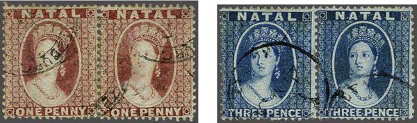 Lot 6096 - brit. colonies natal -  Corinphila Auction AG Day 3 - Great Britain, British Colonies, Pre-Union South Africa - the Besançon Collection (Part Ii)