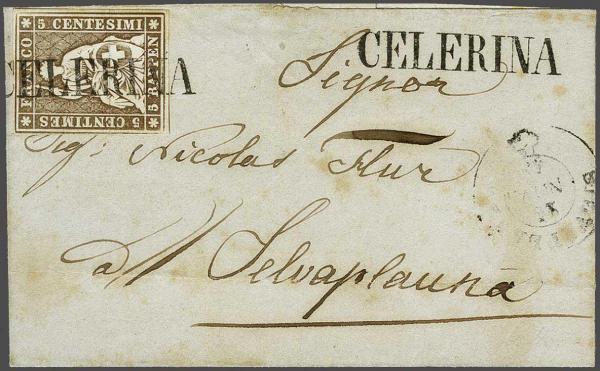 Lot 7454 - Switzerland Sitting Helvetia imperf. 'Strubel' -  Corinphila Auction AG Day 5- Schweiz - Die Sammlung Erivan (Teil 1), Die Sammlung Jack Luder (Teil 5), Schweiz & Liechtenstein
