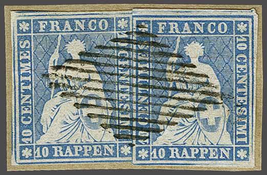 Lot 7460 - Switzerland Sitting Helvetia imperf. 'Strubel' - Corinphila Auction AG Day 5- Schweiz - Die Sammlung Erivan (Teil 1), Die Sammlung Jack Luder (Teil 5), Schweiz & Liechtenstein Lot 7460 - Switzerland Sitting Helvetia imperf. 'Strubel' - Corinphila Auction AG Day 5- Schweiz - Die Sammlung Erivan (Teil 1), Die Sammlung Jack Luder (Teil 5), Schweiz & Liechtenstein
