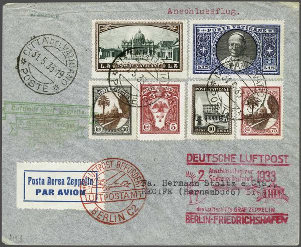 Lot 5168 - europe Vatican City - Corinphila Auction AG Day 4- Europe & Overseas, Zeppelin-Mail, Die Sammlung Erivan (Part I), Schweiz & Liechtenstein Lot 5168 - europe Vatican City - Corinphila Auction AG Day 4- Europe & Overseas, Zeppelin-Mail, Die Sammlung Erivan (Part I), Schweiz & Liechtenstein
