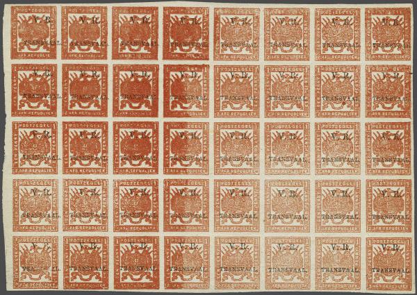 Lot 6346 - brit. colonies transvaal - Corinphila Auction AG Day 3 - Great Britain, British Colonies, Pre-Union South Africa - the Besançon Collection (Part Ii) Lot 6346 - brit. colonies transvaal - Corinphila Auction AG Day 3 - Great Britain, British Colonies, Pre-Union South Africa - the Besançon Collection (Part Ii)