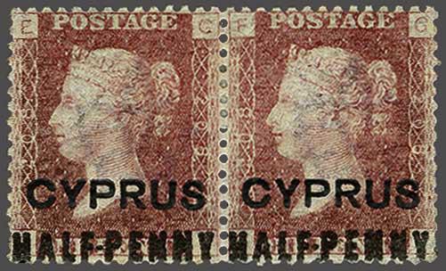 Lot 1891 - brit. colonies Cyprus - Corinphila Auction AG Day 3 - Great Britain, British Colonies, Pre-Union South Africa - the Besançon Collection (Part Ii) Lot 1891 - brit. colonies Cyprus - Corinphila Auction AG Day 3 - Great Britain, British Colonies, Pre-Union South Africa - the Besançon Collection (Part Ii)