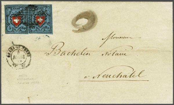 Lot 7346 - Switzerland Rayon I darkblue -  Corinphila Auction AG Day 5- Schweiz - Die Sammlung Erivan (Teil 1), Die Sammlung Jack Luder (Teil 5), Schweiz & Liechtenstein