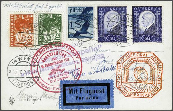 Lot 5190 - europe Austria - Corinphila Auction AG Day 4- Europe & Overseas, Zeppelin-Mail, Die Sammlung Erivan (Part I), Schweiz & Liechtenstein Lot 5190 - europe Austria - Corinphila Auction AG Day 4- Europe & Overseas, Zeppelin-Mail, Die Sammlung Erivan (Part I), Schweiz & Liechtenstein