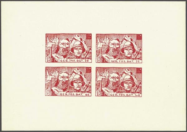 Lot 8235 - Switzerland soldier stamps - Corinphila Auction AG Day 4- Europe & Overseas, Zeppelin-Mail, Die Sammlung Erivan (Part I), Schweiz & Liechtenstein Lot 8235 - Switzerland soldier stamps - Corinphila Auction AG Day 4- Europe & Overseas, Zeppelin-Mail, Die Sammlung Erivan (Part I), Schweiz & Liechtenstein