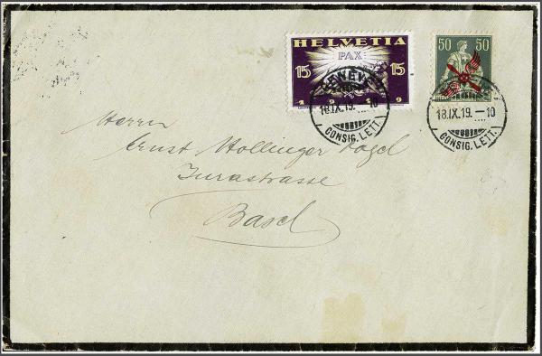 Lot 8314 - Switzerland airmail -  Corinphila Auction AG Day 4- Europe & Overseas, Zeppelin-Mail, Die Sammlung Erivan (Part I), Schweiz & Liechtenstein
