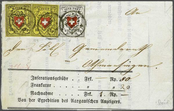 Lot 7307 - Switzerland Federal stamps -  Corinphila Auction AG Day 5- Schweiz - Die Sammlung Erivan (Teil 1), Die Sammlung Jack Luder (Teil 5), Schweiz & Liechtenstein