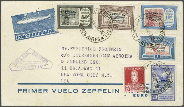 Lot 5064 - Overseas Argentina -  Corinphila Auction AG Day 4- Europe & Overseas, Zeppelin-Mail, Die Sammlung Erivan (Part I), Schweiz & Liechtenstein