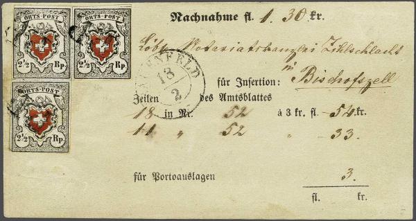 Lot 7306 - Switzerland Federal stamps -  Corinphila Auction AG Day 5- Schweiz - Die Sammlung Erivan (Teil 1), Die Sammlung Jack Luder (Teil 5), Schweiz & Liechtenstein