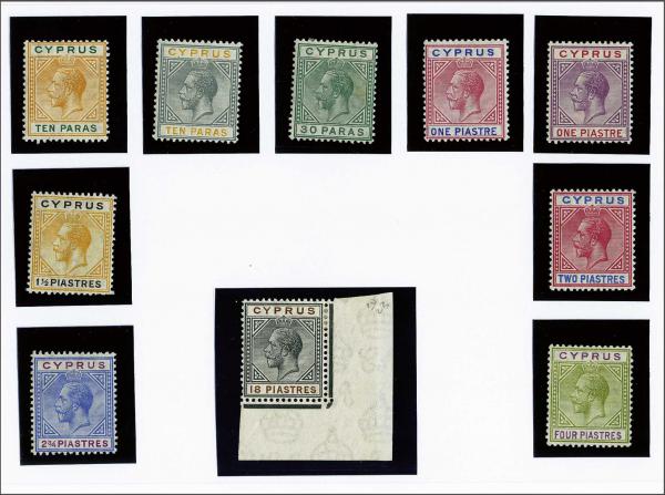 Lot 1945 - brit. colonies Cyprus - Corinphila Auction AG Day 3 - Great Britain, British Colonies, Pre-Union South Africa - the Besançon Collection (Part Ii) Lot 1945 - brit. colonies Cyprus - Corinphila Auction AG Day 3 - Great Britain, British Colonies, Pre-Union South Africa - the Besançon Collection (Part Ii)