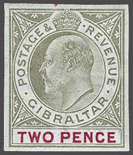 Lot 2108 - brit. colonies Gibraltar -  Corinphila Auction AG Day 3 - Great Britain, British Colonies, Pre-Union South Africa - the Besançon Collection (Part Ii)
