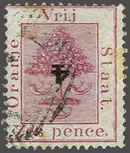 Lot 6206 - brit. colonies Orange Freestate - Corinphila Auction AG Day 3 - Great Britain, British Colonies, Pre-Union South Africa - the Besançon Collection (Part Ii) Lot 6206 - brit. colonies Orange Freestate - Corinphila Auction AG Day 3 - Great Britain, British Colonies, Pre-Union South Africa - the Besançon Collection (Part Ii)