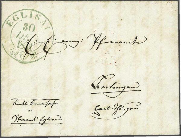 Lot 7392 - Switzerland forerunner - Corinphila Auction AG Day 5- Schweiz - Die Sammlung Erivan (Teil 1), Die Sammlung Jack Luder (Teil 5), Schweiz & Liechtenstein Lot 7392 - Switzerland forerunner - Corinphila Auction AG Day 5- Schweiz - Die Sammlung Erivan (Teil 1), Die Sammlung Jack Luder (Teil 5), Schweiz & Liechtenstein