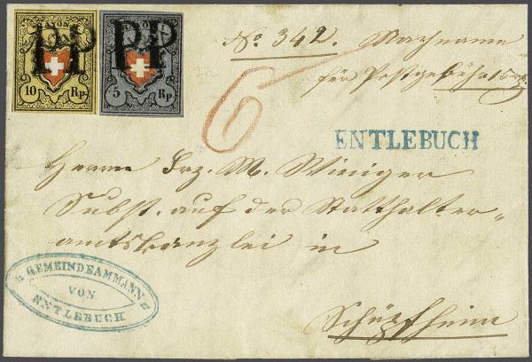 Lot 7348 - Switzerland Rayon I darkblue -  Corinphila Auction AG Day 5- Schweiz - Die Sammlung Erivan (Teil 1), Die Sammlung Jack Luder (Teil 5), Schweiz & Liechtenstein