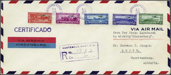 Lot 5102 - Overseas guatemala -  Corinphila Auction AG Day 4- Europe & Overseas, Zeppelin-Mail, Die Sammlung Erivan (Part I), Schweiz & Liechtenstein