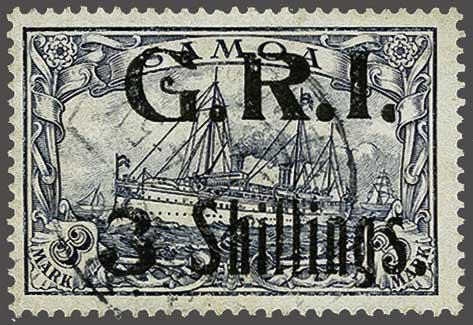 Lot 2439 - brit. colonies Samoa Brit. Besetz. - Corinphila Auction AG Day 4- Europe & Overseas, Zeppelin-Mail, Die Sammlung Erivan (Part I), Schweiz & Liechtenstein Lot 2439 - brit. colonies Samoa Brit. Besetz. - Corinphila Auction AG Day 4- Europe & Overseas, Zeppelin-Mail, Die Sammlung Erivan (Part I), Schweiz & Liechtenstein