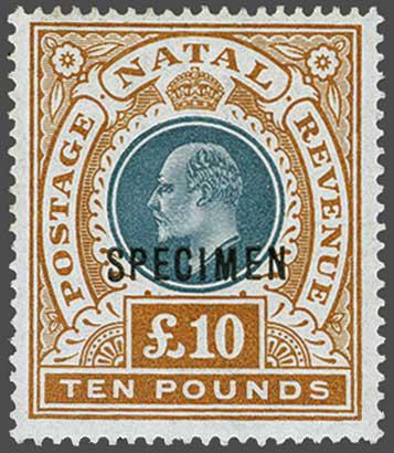Lot 6181 - brit. colonies natal -  Corinphila Auction AG Day 3 - Great Britain, British Colonies, Pre-Union South Africa - the Besançon Collection (Part Ii)