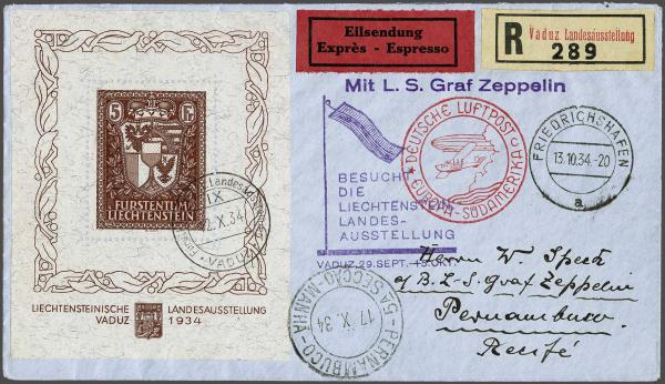 Lot 5176 - europe Liechtenstein - Corinphila Auction AG Day 4- Europe & Overseas, Zeppelin-Mail, Die Sammlung Erivan (Part I), Schweiz & Liechtenstein Lot 5176 - europe Liechtenstein - Corinphila Auction AG Day 4- Europe & Overseas, Zeppelin-Mail, Die Sammlung Erivan (Part I), Schweiz & Liechtenstein