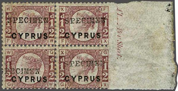 Lot 1865 - brit. colonies Cyprus - Corinphila Auction AG Day 3 - Great Britain, British Colonies, Pre-Union South Africa - the Besançon Collection (Part Ii) Lot 1865 - brit. colonies Cyprus - Corinphila Auction AG Day 3 - Great Britain, British Colonies, Pre-Union South Africa - the Besançon Collection (Part Ii)