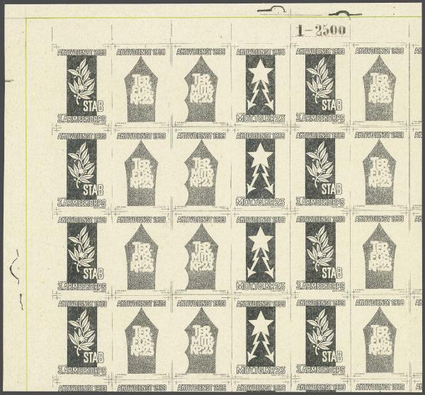 Lot 8190 - Switzerland soldier stamps -  Corinphila Auction AG Day 4- Europe & Overseas, Zeppelin-Mail, Die Sammlung Erivan (Part I), Schweiz & Liechtenstein