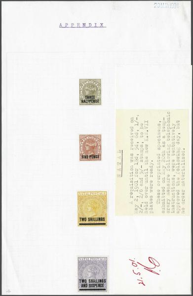 Lot 6166 - brit. colonies natal -  Corinphila Auction AG Day 3 - Great Britain, British Colonies, Pre-Union South Africa - the Besançon Collection (Part Ii)