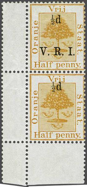 Lot 6222 - brit. colonies Orange Freestate -  Corinphila Auction AG Day 3 - Great Britain, British Colonies, Pre-Union South Africa - the Besançon Collection (Part Ii)