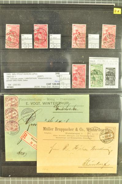 Lot 8512 - Switzerland Standing Helvetia, Numerals, UPU - Corinphila Auction AG Day 4- Europe & Overseas, Zeppelin-Mail, Die Sammlung Erivan (Part I), Schweiz & Liechtenstein Lot 8512 - Switzerland Standing Helvetia, Numerals, UPU - Corinphila Auction AG Day 4- Europe & Overseas, Zeppelin-Mail, Die Sammlung Erivan (Part I), Schweiz & Liechtenstein