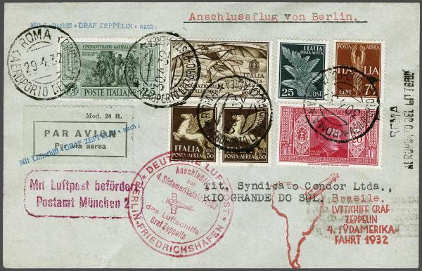 Lot 2515 - europe Italy - Corinphila Auction AG Day 4- Europe & Overseas, Zeppelin-Mail, Die Sammlung Erivan (Part I), Schweiz & Liechtenstein Lot 2515 - europe Italy - Corinphila Auction AG Day 4- Europe & Overseas, Zeppelin-Mail, Die Sammlung Erivan (Part I), Schweiz & Liechtenstein