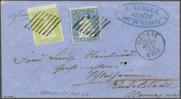 Lot 7199 - Switzerland Sitting Helvetia imperf. 'Strubel' - Corinphila Auction AG Day 5- Schweiz - Die Sammlung Erivan (Teil 1), Die Sammlung Jack Luder (Teil 5), Schweiz & Liechtenstein Lot 7199 - Switzerland Sitting Helvetia imperf. 'Strubel' - Corinphila Auction AG Day 5- Schweiz - Die Sammlung Erivan (Teil 1), Die Sammlung Jack Luder (Teil 5), Schweiz & Liechtenstein