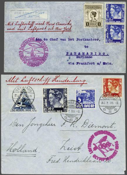 Lot 5103 - europe Netherlands Indies -  Corinphila Auction AG Day 4- Europe & Overseas, Zeppelin-Mail, Die Sammlung Erivan (Part I), Schweiz & Liechtenstein