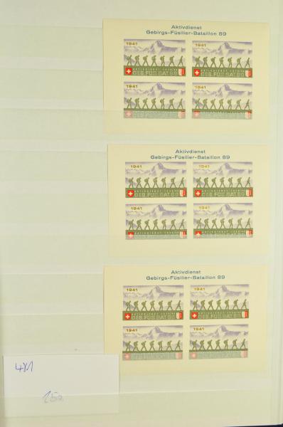 Lot 8241 - Switzerland soldier stamps - Corinphila Auction AG Day 4- Europe & Overseas, Zeppelin-Mail, Die Sammlung Erivan (Part I), Schweiz & Liechtenstein Lot 8241 - Switzerland soldier stamps - Corinphila Auction AG Day 4- Europe & Overseas, Zeppelin-Mail, Die Sammlung Erivan (Part I), Schweiz & Liechtenstein
