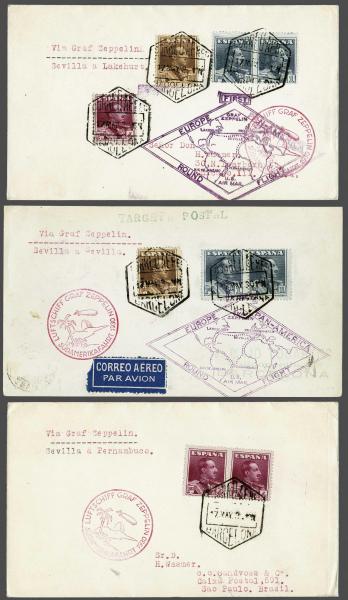 Lot 5057 - europe Spain -  Corinphila Auction AG Day 4- Europe & Overseas, Zeppelin-Mail, Die Sammlung Erivan (Part I), Schweiz & Liechtenstein