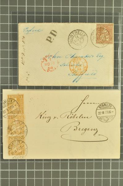Lot 8456 - Switzerland sitting helvetia perf. - Corinphila Auction AG Day 4- Europe & Overseas, Zeppelin-Mail, Die Sammlung Erivan (Part I), Schweiz & Liechtenstein Lot 8456 - Switzerland sitting helvetia perf. - Corinphila Auction AG Day 4- Europe & Overseas, Zeppelin-Mail, Die Sammlung Erivan (Part I), Schweiz & Liechtenstein