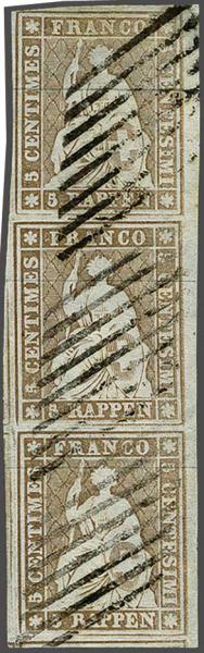 Lot 7232 - Switzerland Sitting Helvetia imperf. 'Strubel' - Corinphila Auction AG Day 5- Schweiz - Die Sammlung Erivan (Teil 1), Die Sammlung Jack Luder (Teil 5), Schweiz & Liechtenstein Lot 7232 - Switzerland Sitting Helvetia imperf. 'Strubel' - Corinphila Auction AG Day 5- Schweiz - Die Sammlung Erivan (Teil 1), Die Sammlung Jack Luder (Teil 5), Schweiz & Liechtenstein
