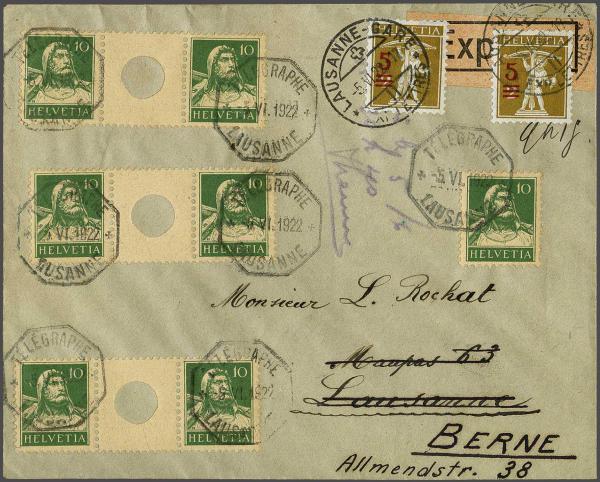 Lot 8121 - Switzerland Switzerland - Corinphila Auction AG Day 4- Europe & Overseas, Zeppelin-Mail, Die Sammlung Erivan (Part I), Schweiz & Liechtenstein Lot 8121 - Switzerland Switzerland - Corinphila Auction AG Day 4- Europe & Overseas, Zeppelin-Mail, Die Sammlung Erivan (Part I), Schweiz & Liechtenstein