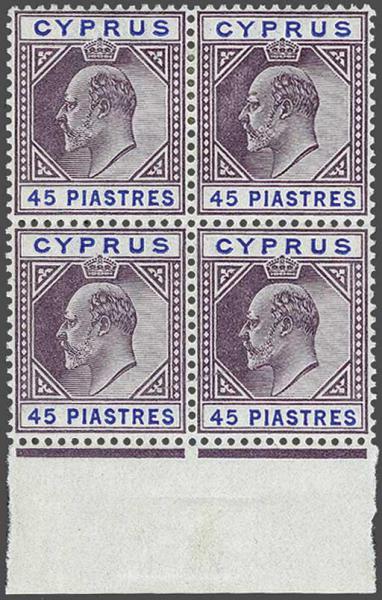 Lot 1935 - brit. colonies Cyprus -  Corinphila Auction AG Day 3 - Great Britain, British Colonies, Pre-Union South Africa - the Besançon Collection (Part Ii)