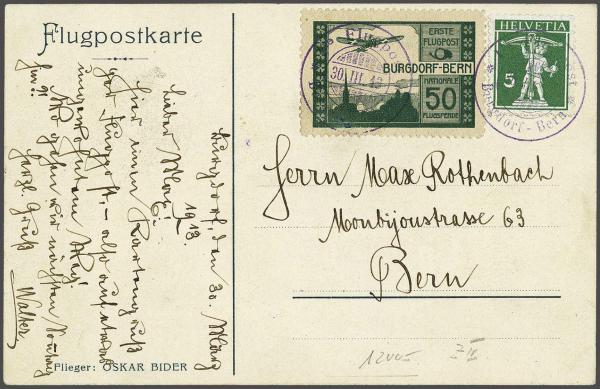 Lot 8286 - Switzerland airmail - Corinphila Auction AG Day 4- Europe & Overseas, Zeppelin-Mail, Die Sammlung Erivan (Part I), Schweiz & Liechtenstein Lot 8286 - Switzerland airmail - Corinphila Auction AG Day 4- Europe & Overseas, Zeppelin-Mail, Die Sammlung Erivan (Part I), Schweiz & Liechtenstein